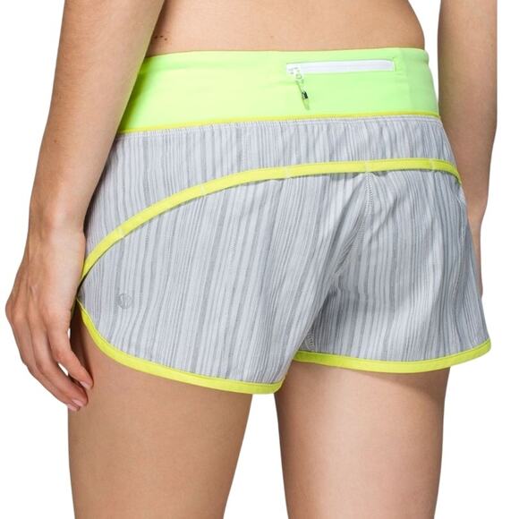 Lululemon 8 Speed Short Wee Are From Space Silver Spoon Yellow Clear Mint - Picture 1 of 10